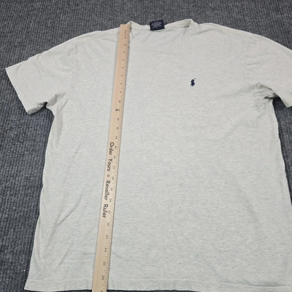 Vintage Polo Ralph Lauren Shirt Mens‎ Medium Gray Short Sleeve Pony Logo Tee Y2K